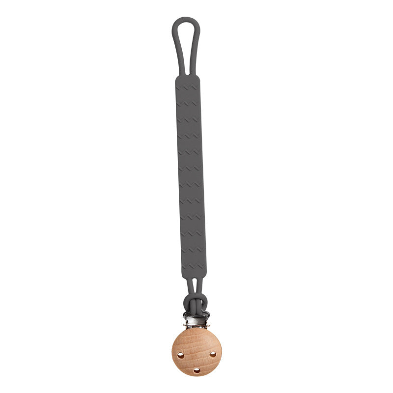Infant Edible Silicone Teether and Pacifier Clip