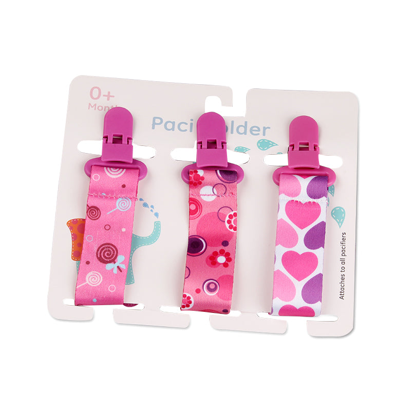 Cartoon Pattern Baby Pacifier Teether Pack of Three