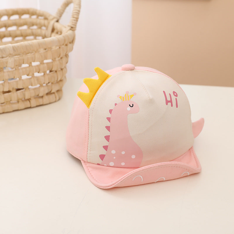 Cartoon Dinosaur Baseball Cap for Infants and Toddlers
