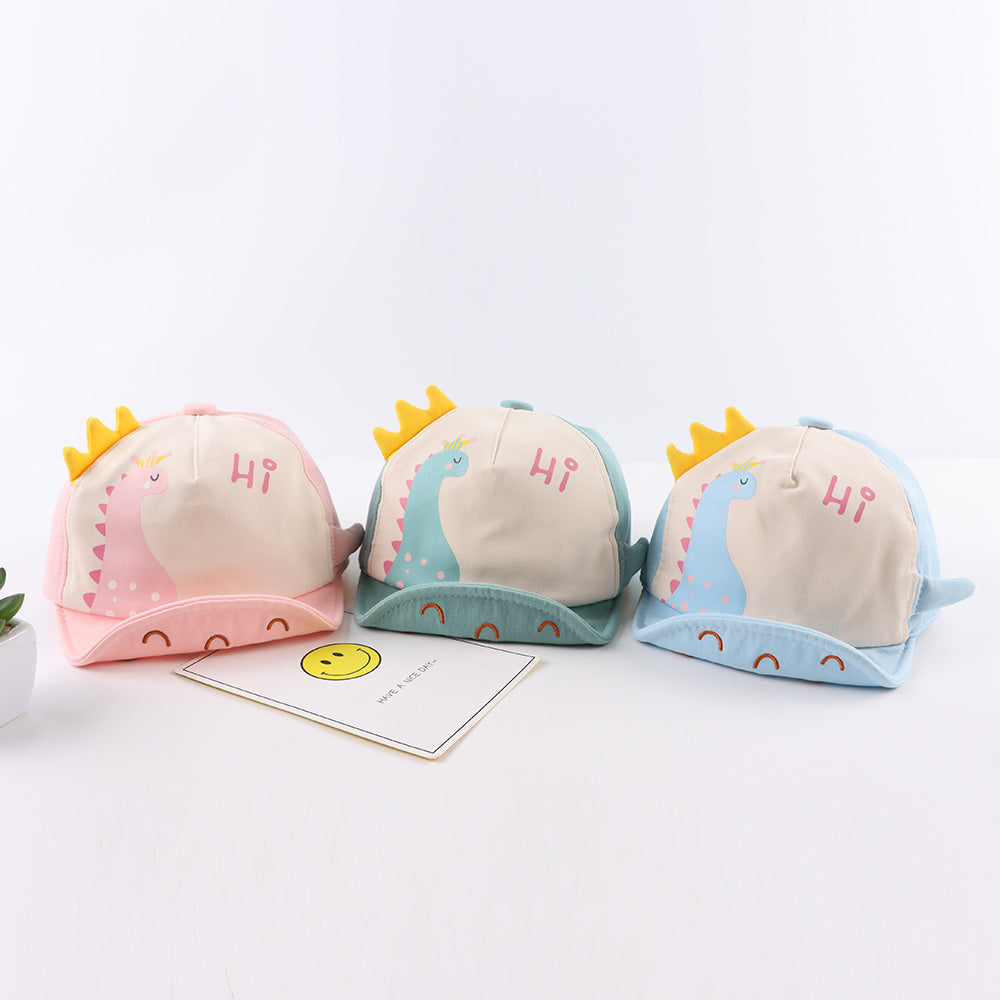 Cartoon Dinosaur Baseball Cap for Infants and Toddlers