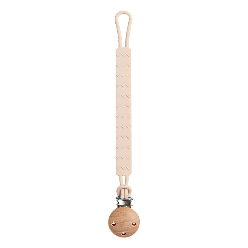 Infant Edible Silicone Teether and Pacifier Clip