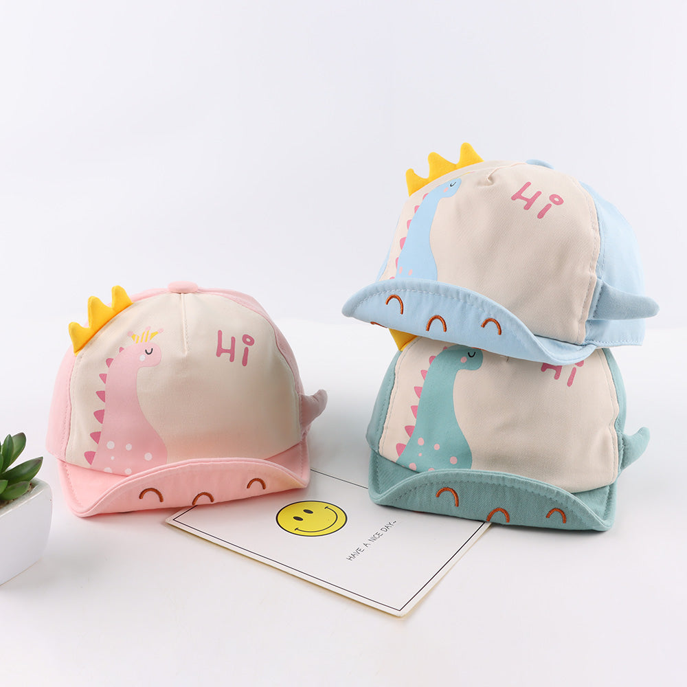 Cartoon Dinosaur Baseball Cap for Infants and Toddlers